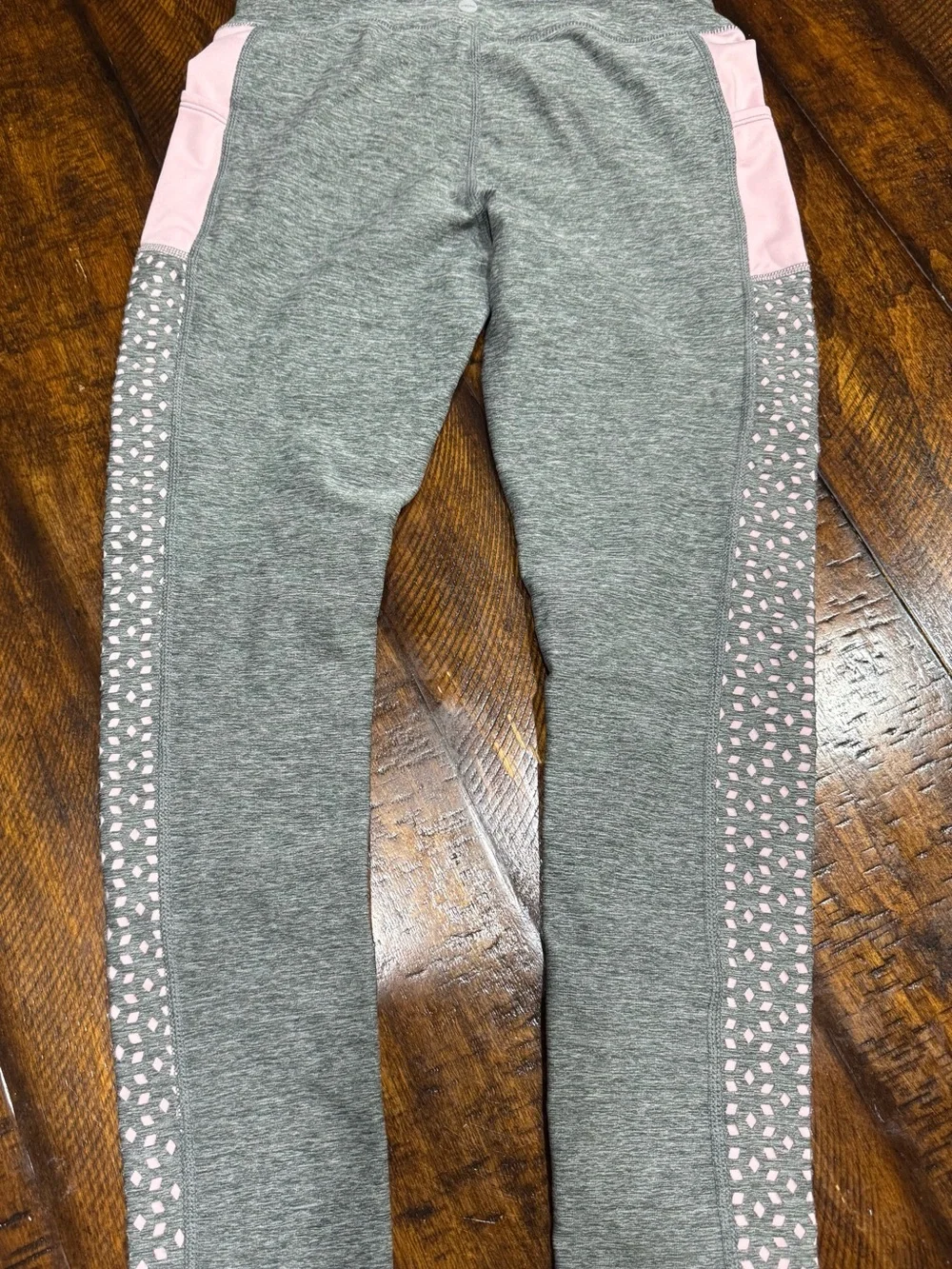 Avia Gray Leggings with Pink Side Panels